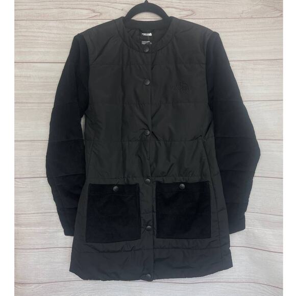NWT The North Face Harway Collarless Midi Black Jacket Women’s Size XS - Picture 2 of 6